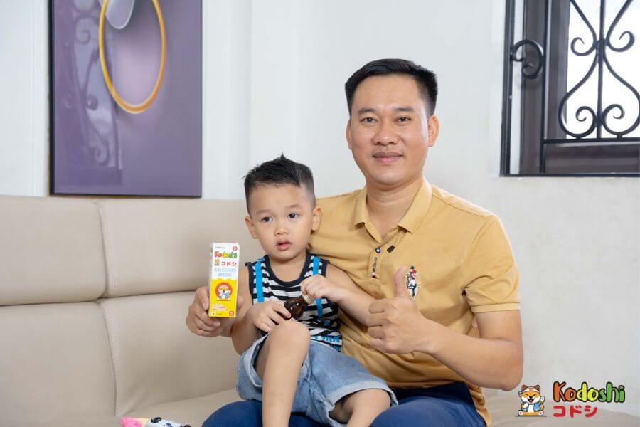 Sử dụng siro Kodoshi kích thích ăn ngon, tăng đề kháng cho bé