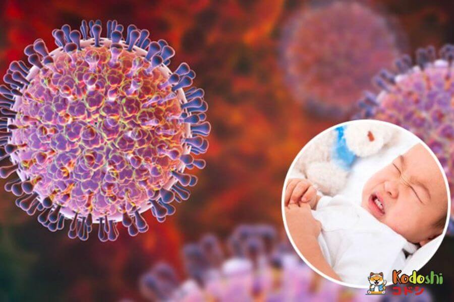 Bé bị tiêu chảy do bị nhiễm vi khuẩn