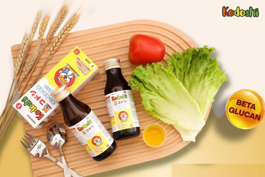 Bổ sung Beta - glucan cho bé từ siro Kodoshi