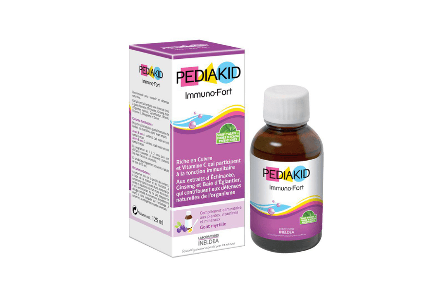 Siro Pediakid Immuno Fortifiant được chiết xuất từ các thảo dược thiên nhiên